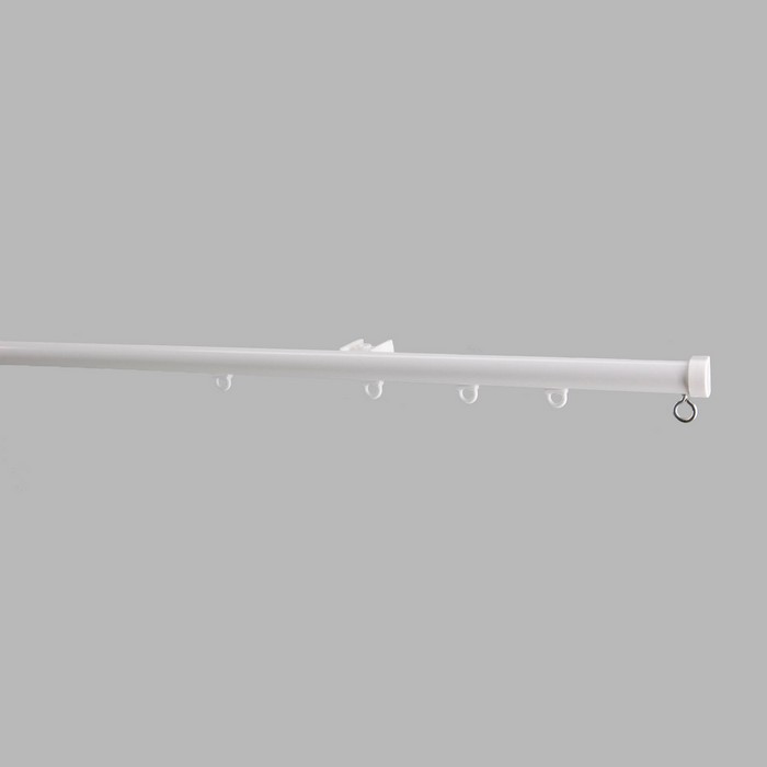 complete gordijnrails kwart-rond kleur wit in de lengte 200 cm